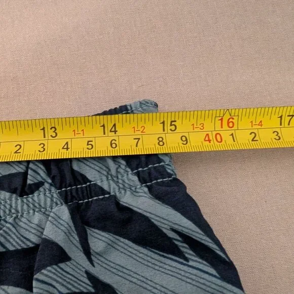 ⭐Columbia Men's Swim Shorts Blue Navy Palm Print Hidden Pocket Size Medium⭐ - Picture 11 of 12